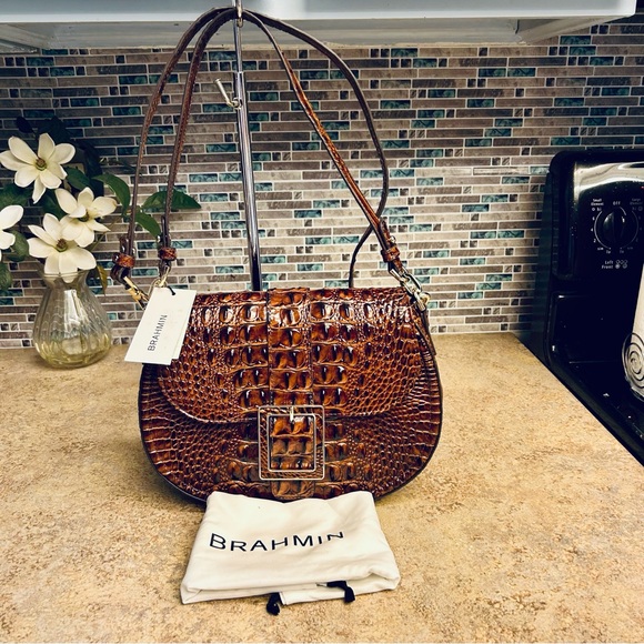 Brahmin Handbags - NWT Brahmin Cynthia classic Pecan purse